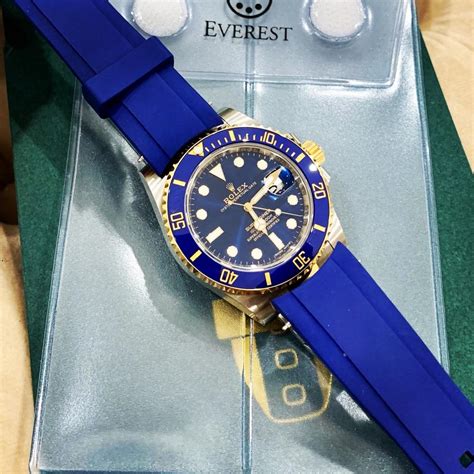 rolex bluesy rubber strap|official rolex rubber strap.